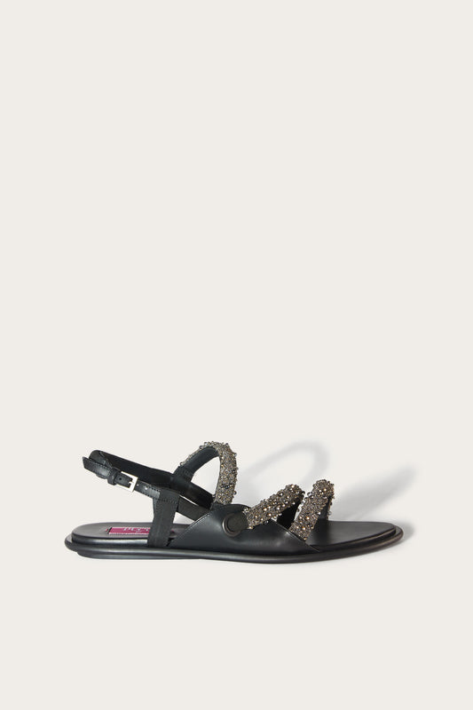 Lee Bead-Embellished Sandals