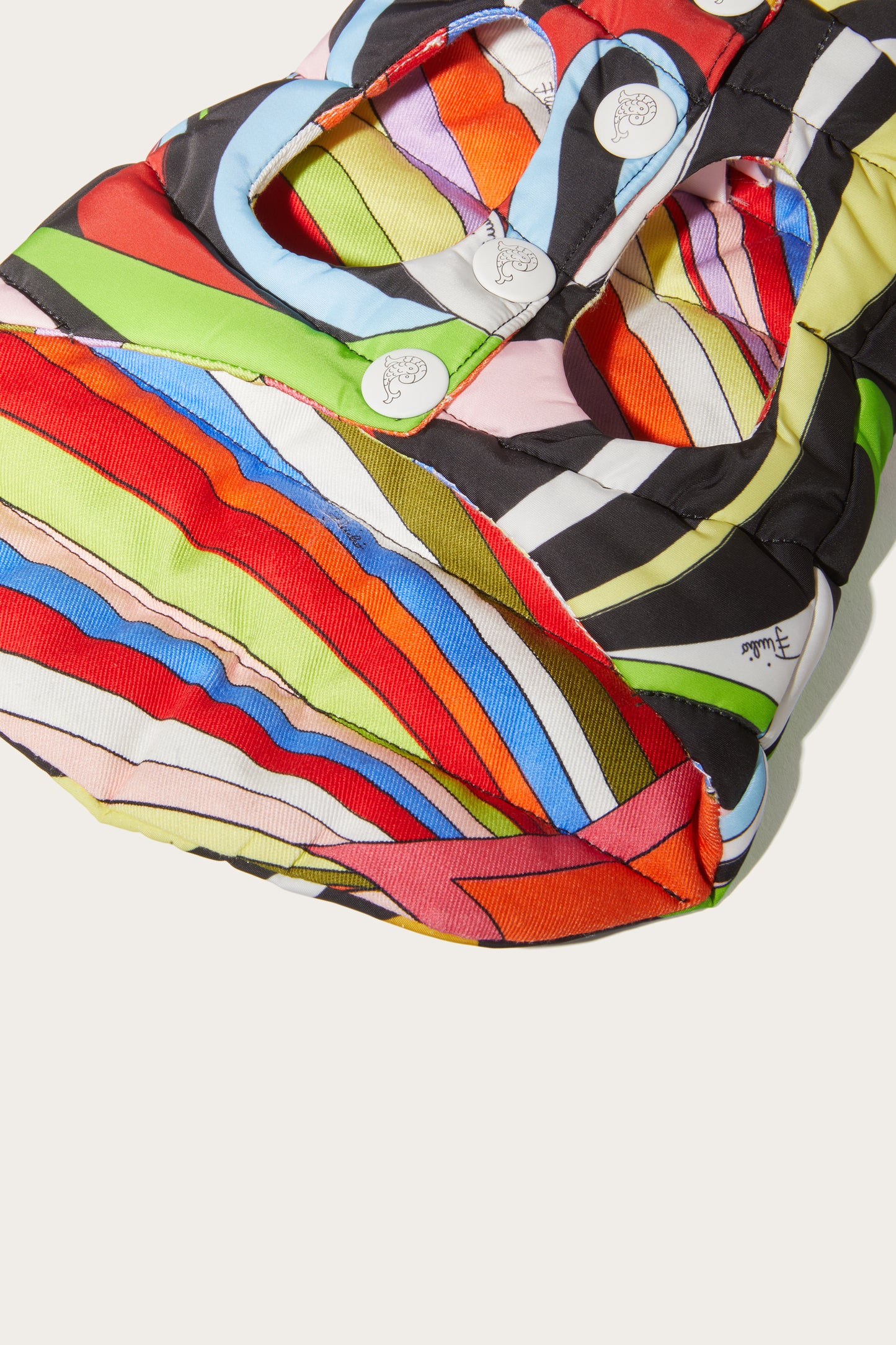 Marmo-Print Padded Dog Coat View 4 - Pucci