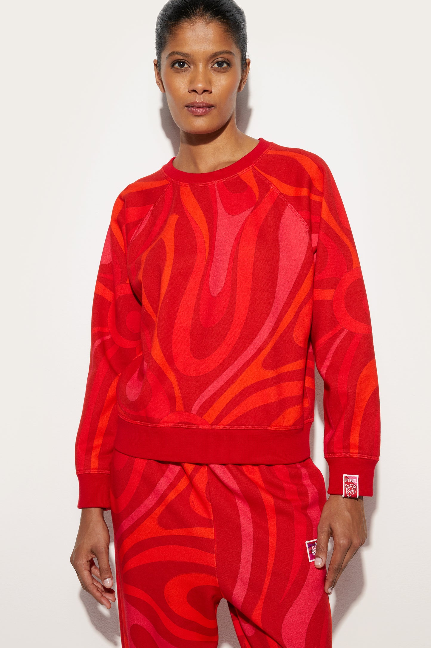 Fleece Sweatshirt Marmo Print View 5 - Pucci