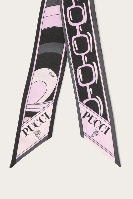 Iride and Istrice Print Silk Twill Scarf