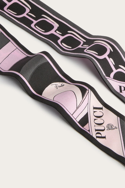 Iride and Istrice Print Silk Twill Scarf