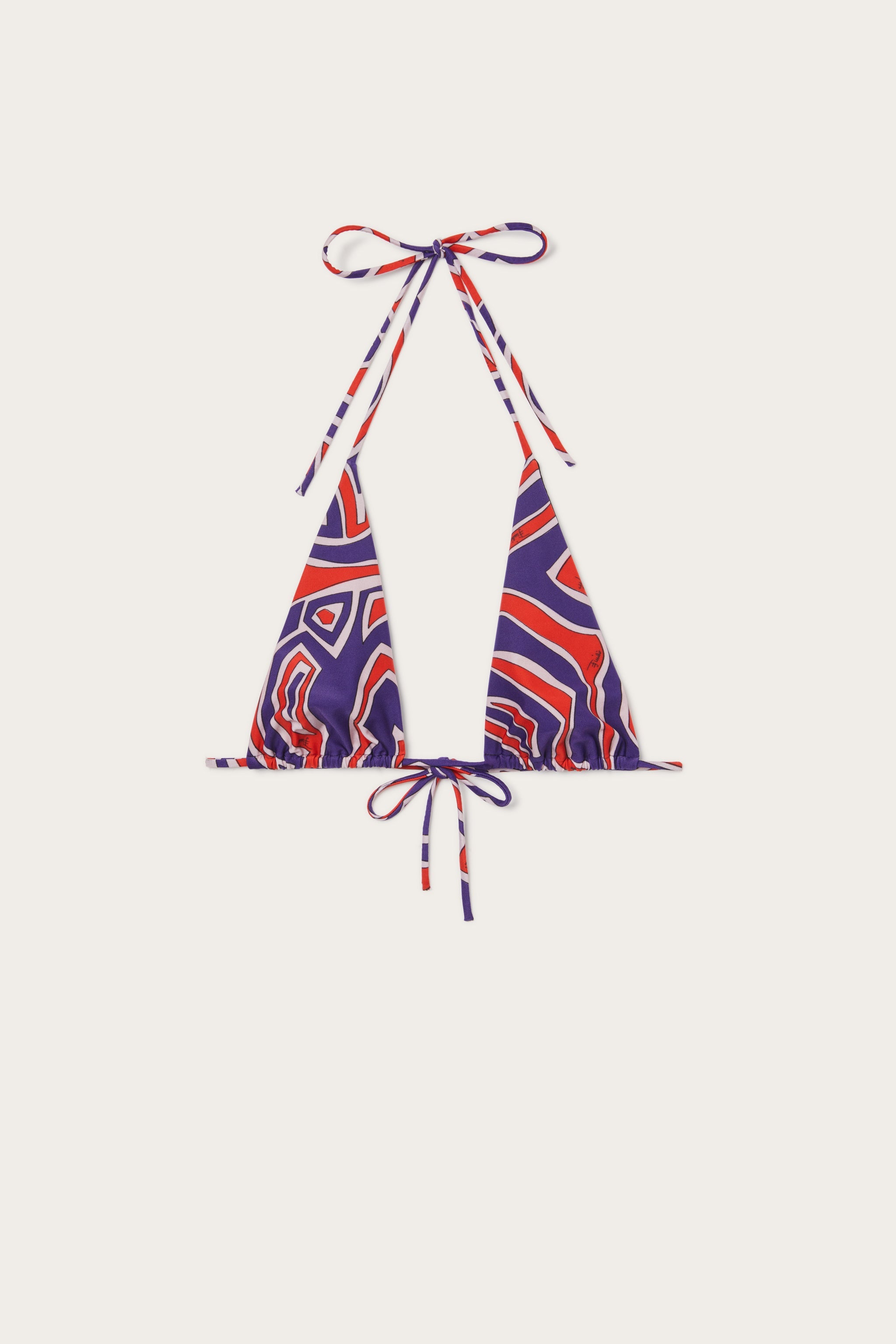 Labirinto Print Triangle Bikini Top – PUCCI