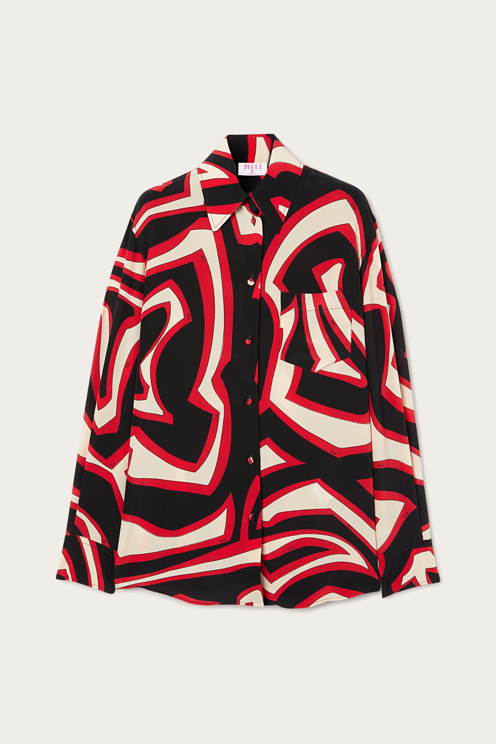#pucci ブラウス　40  シルク96% Pucci Shirt woman - Black | 5HRJ085H761 | GIGLIO.COM