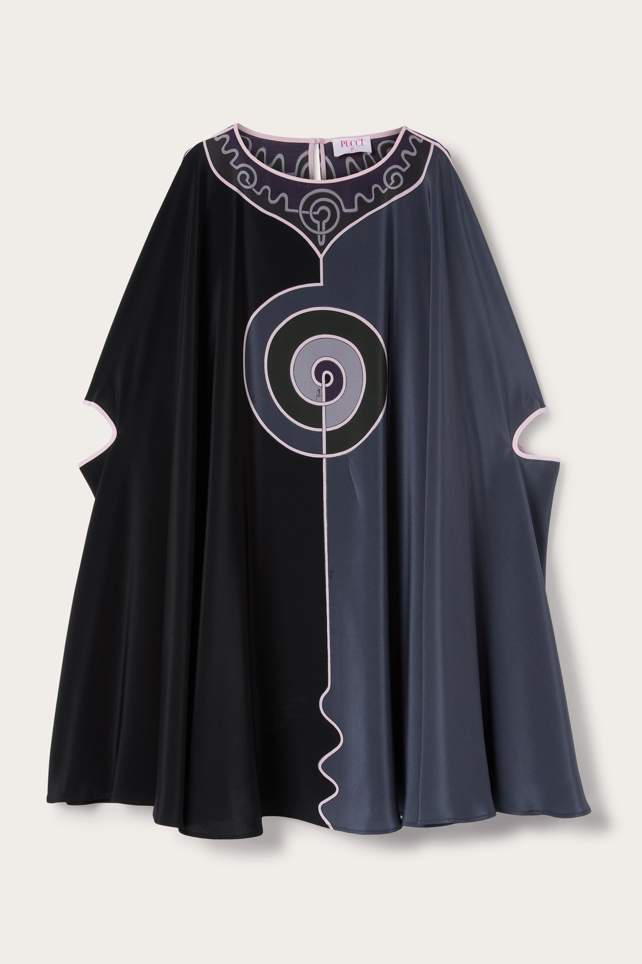 pucci dress sale Pucci - Astro Print Cape Dress - Size: S - Black Pink