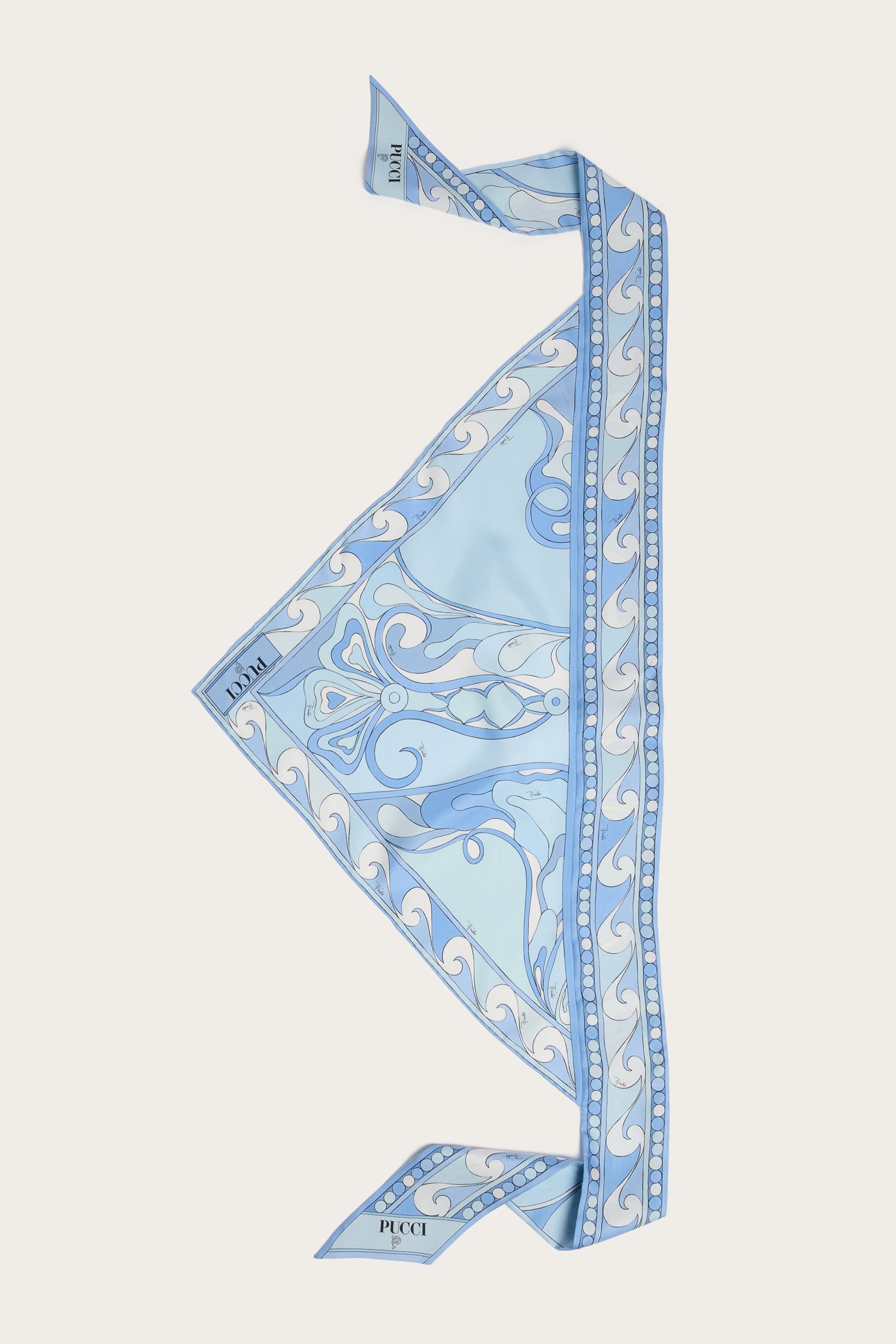 Orchidee Print Silk Triangle Scarf – PUCCI