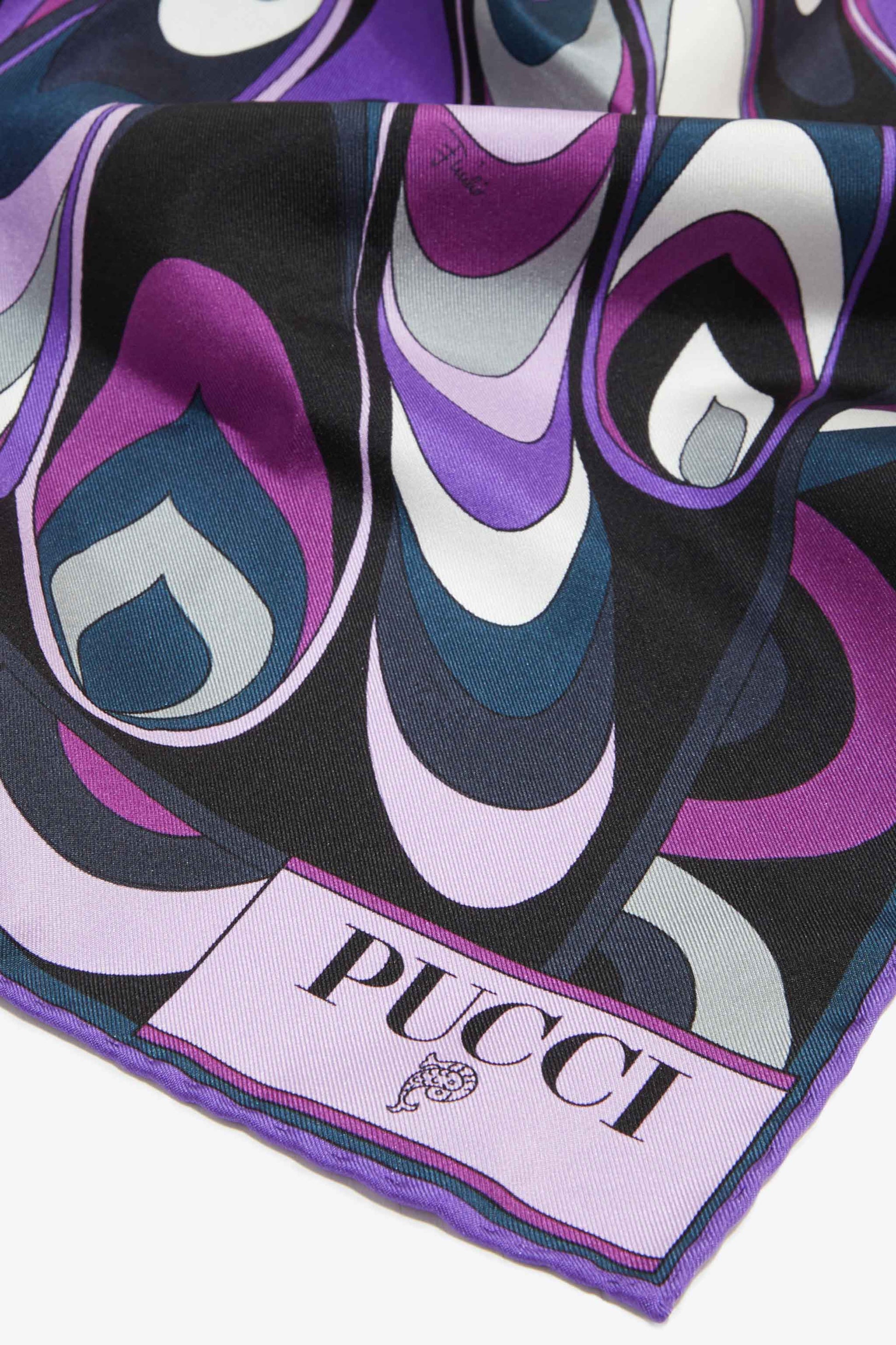 Emilio Pucci - Onde-Print Silk-Twill Carré - ICON-ICON