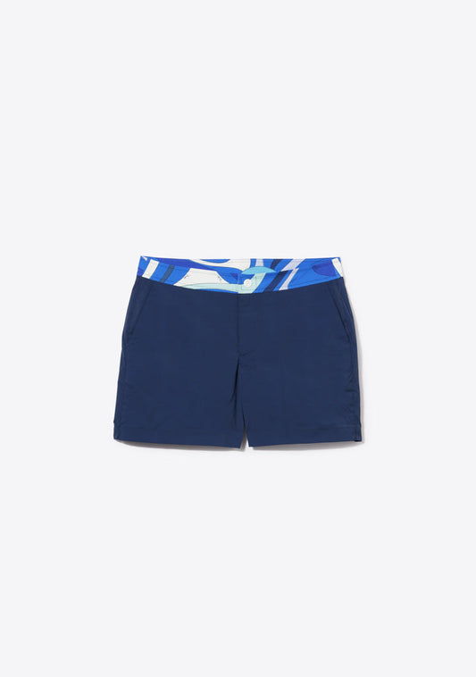 Marmo-Print Swim Shorts