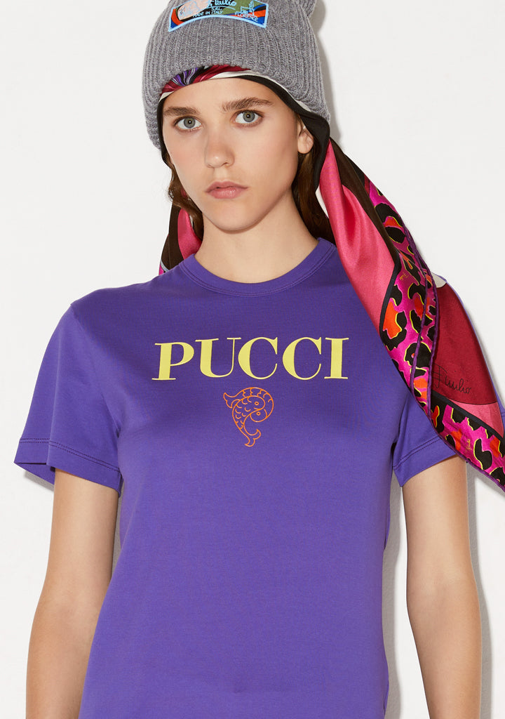 Gucci Multicolor Fish Print Silk Short Sleeve Shirt M Gucci