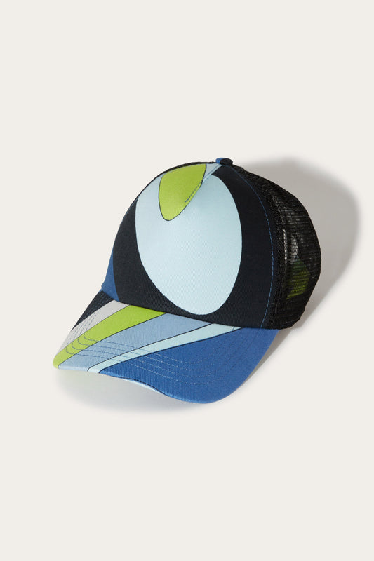Cappello da baseball in mesh con stampa Marmo