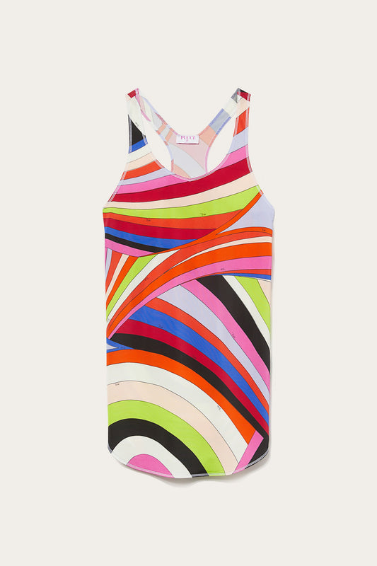 Iride-Print Mini Dress