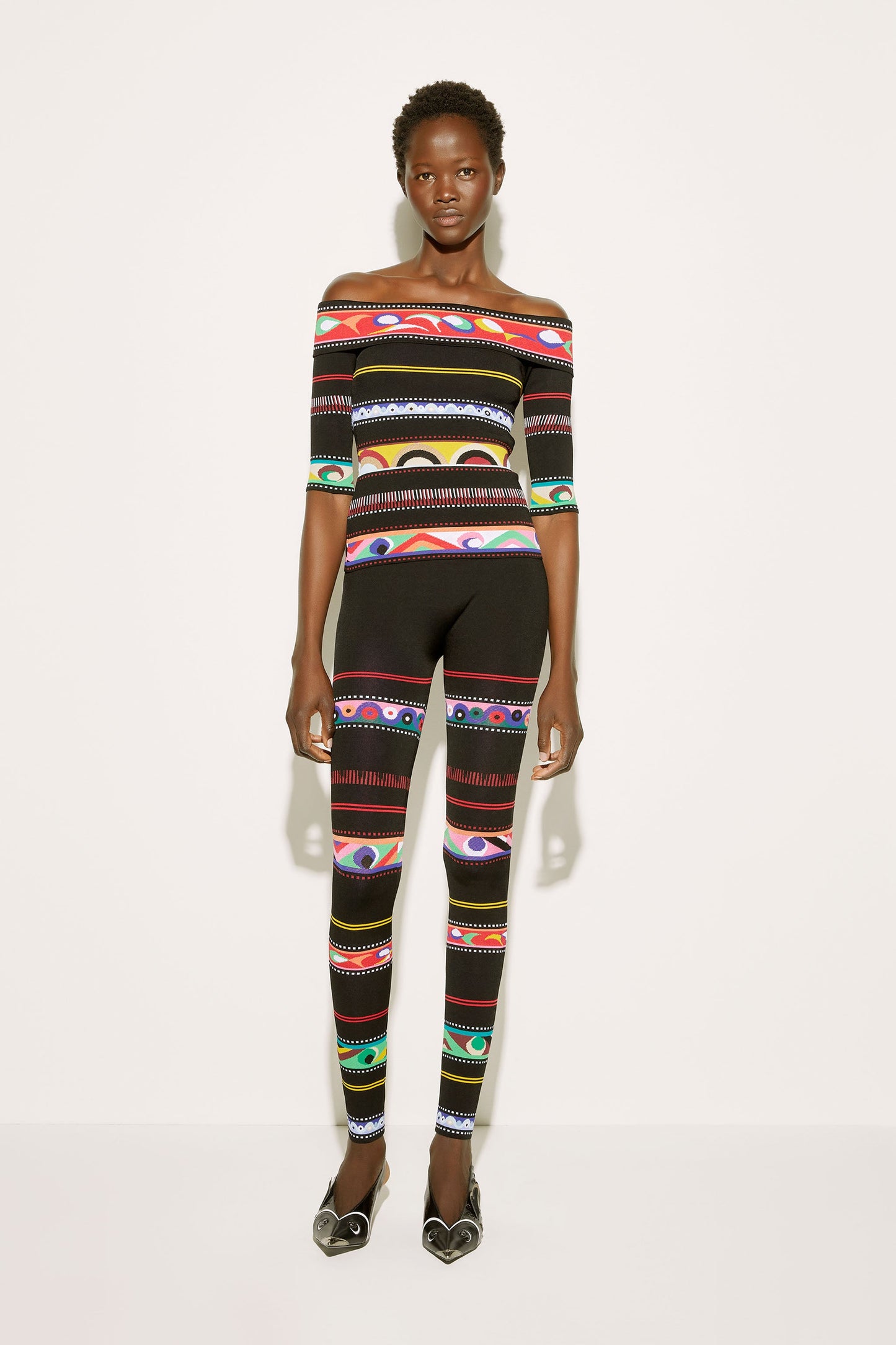Stripe-Jacquard Leggings – PUCCI Online Store