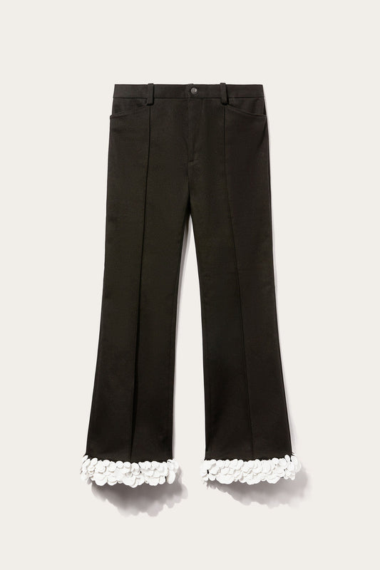Sequin-Embellished Straight-Leg Trousers