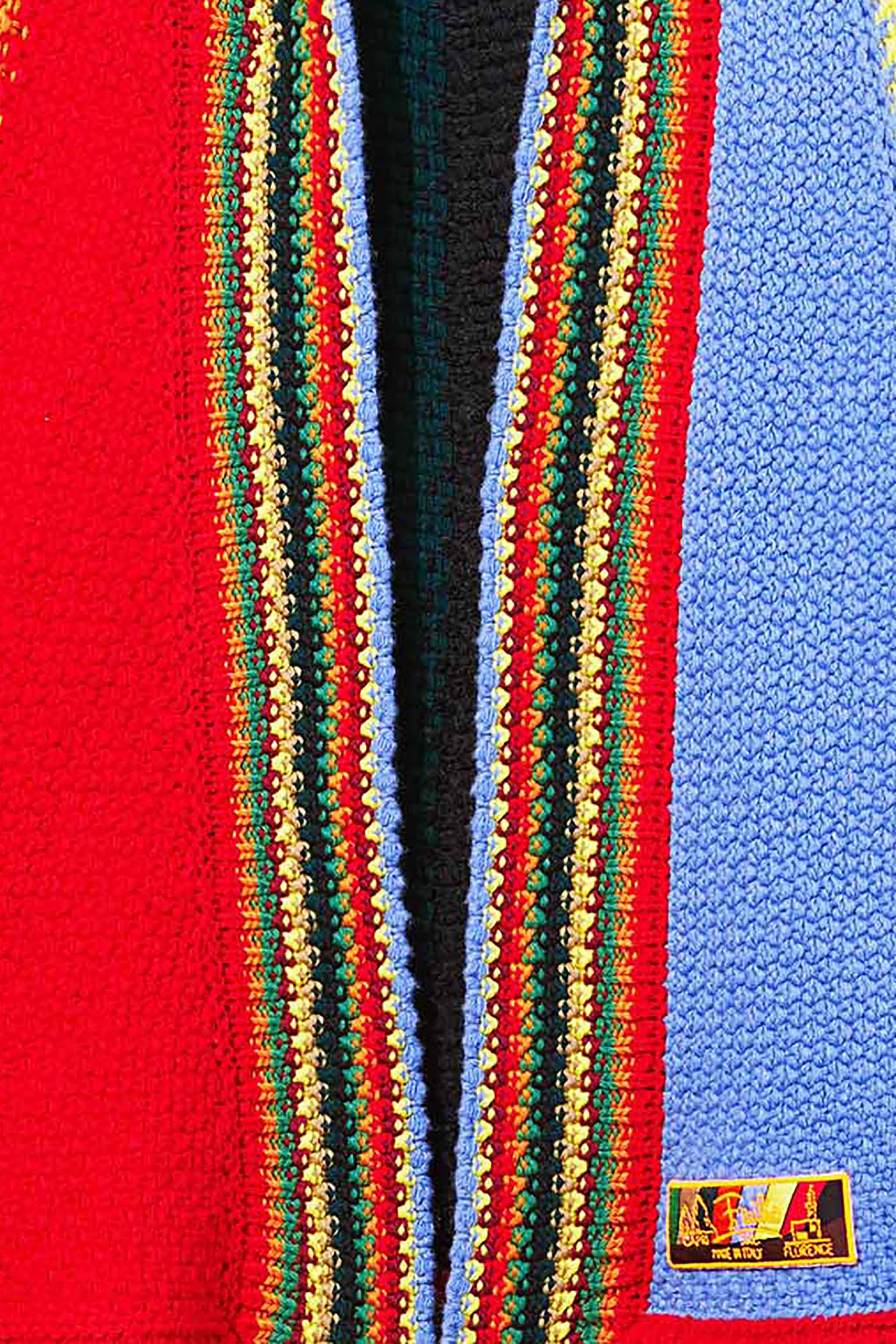 Colourblock Wool Cape