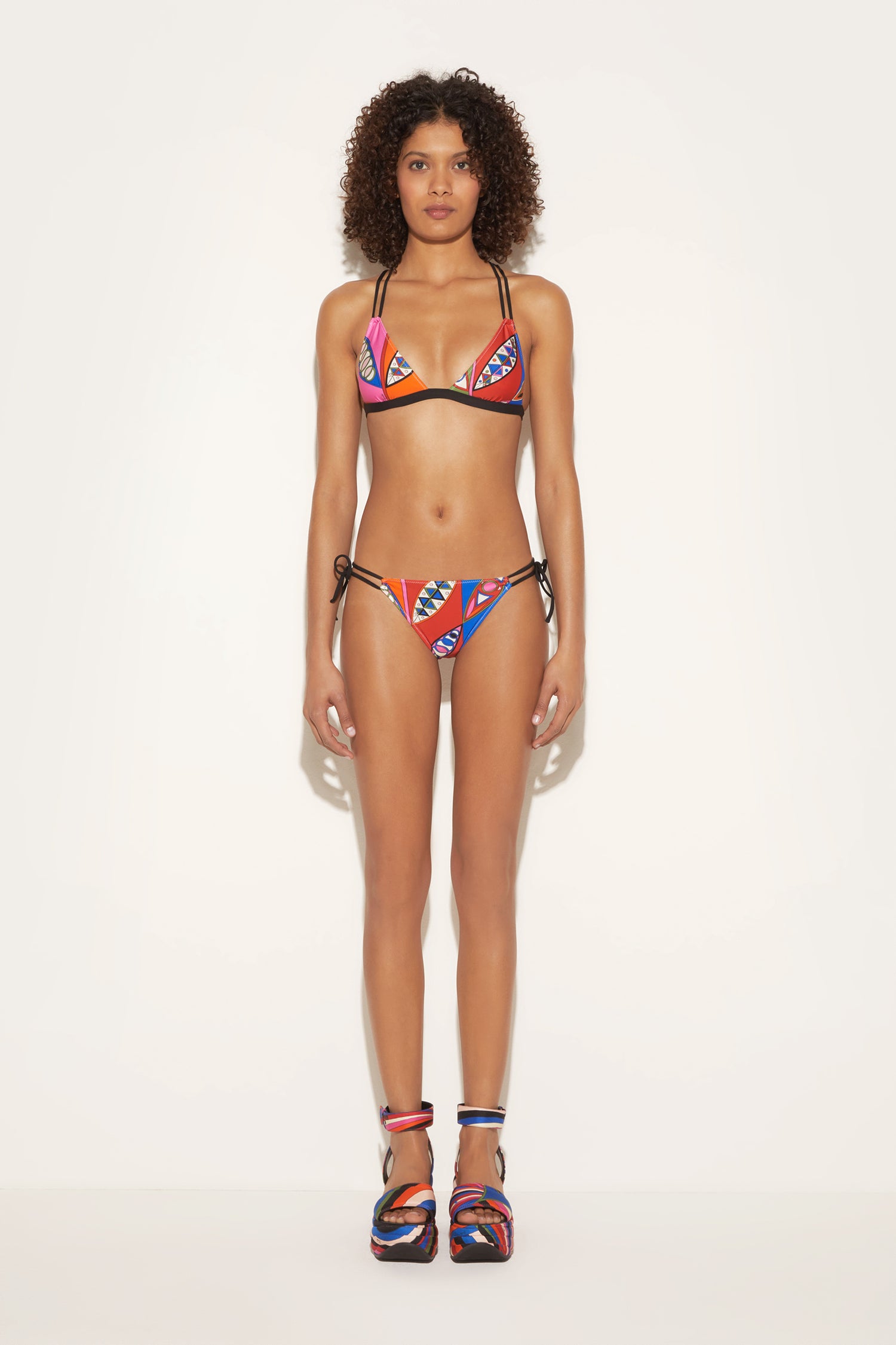 Girandole-Print Bikini Top