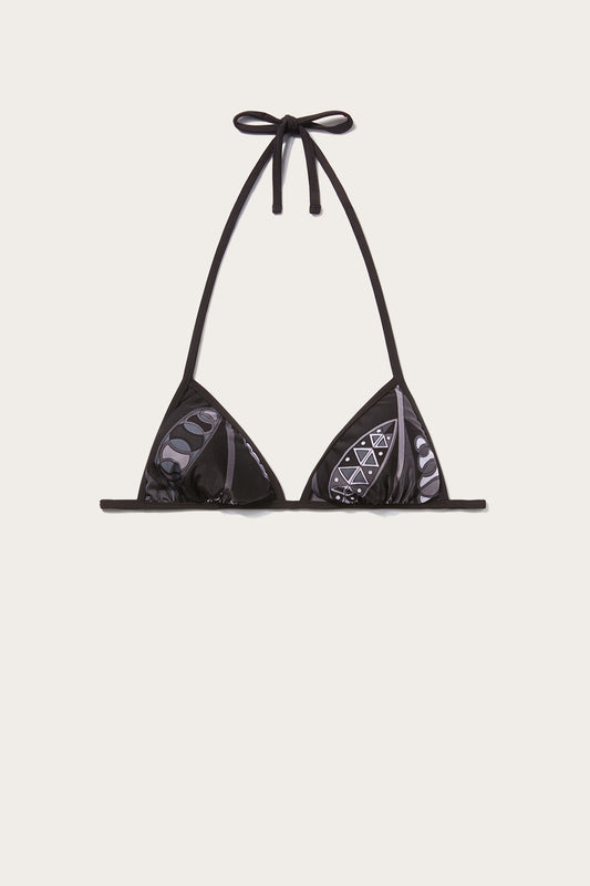 Girandole-Print Bikini Top