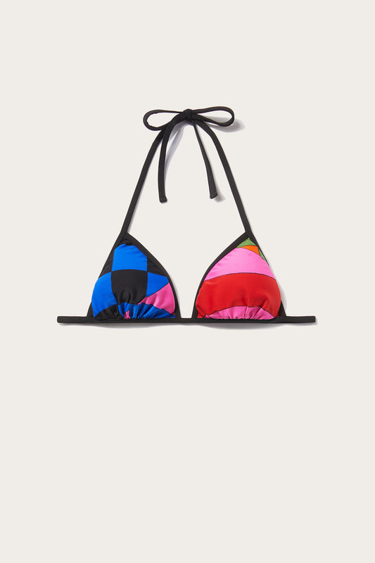 Giardino-Print Bikini Top