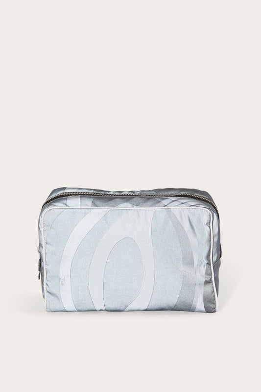 Marmo-Print Large Cosmetic Case