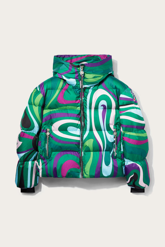 Pucci × Fusalp Barsy Marmoプリント スキージャケット