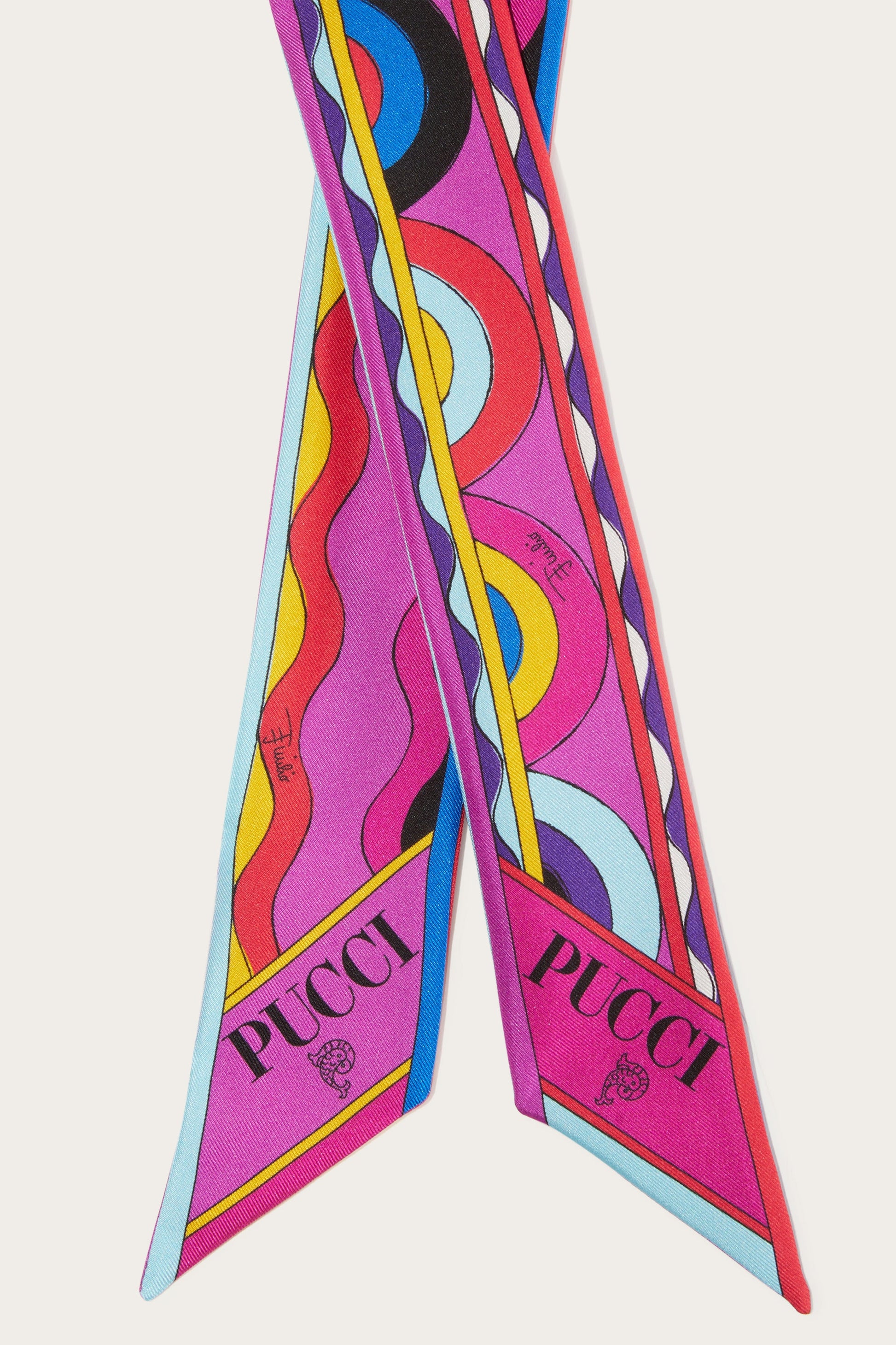 Onde And Bersaglio-Print Silk-Twill Scarf – PUCCI Online Store