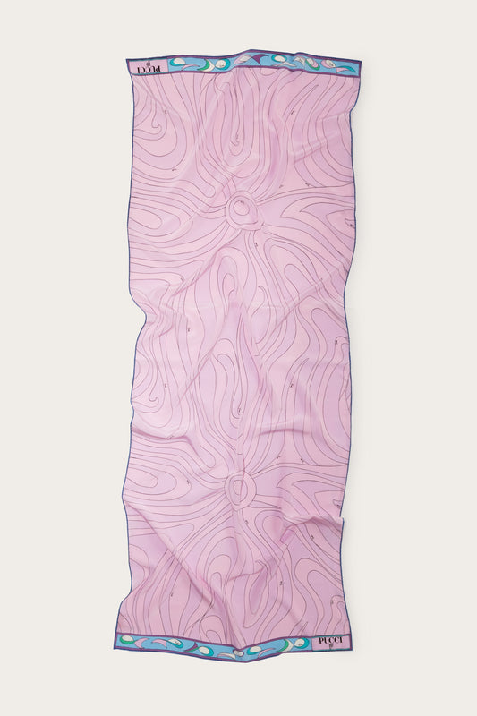Marmo＆Pesciプリント シルクツイル スカーフ