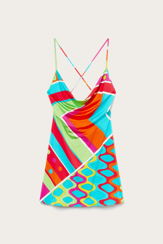 Vivara-Print Mini Dress