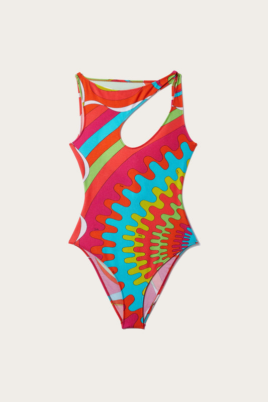 Bersaglio-Print Swimsuit