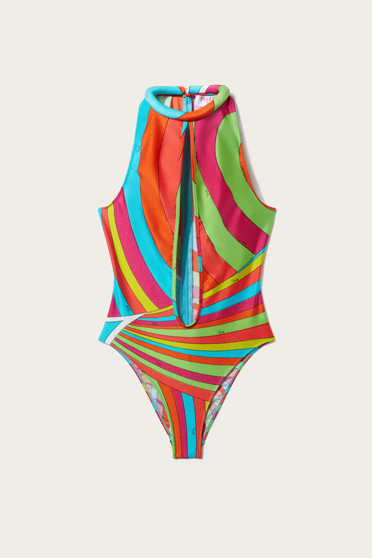 Iride-Print Swimsuit