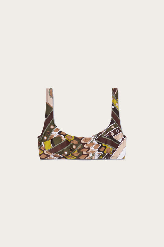 Vivara-Print Bikini Top
