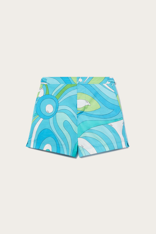 Marmo-Print Swim Shorts