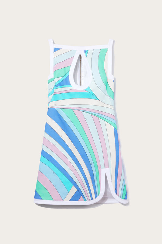 Iride-Print Cut-Out Dress