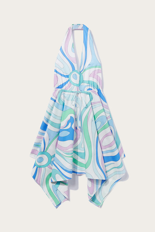 Marmo-Print Cotton Dress