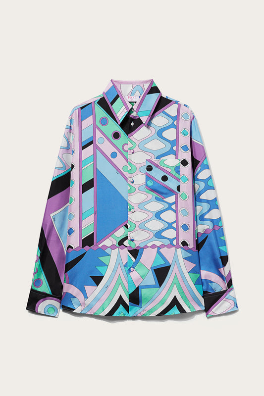 Vivara-Print Silk-Twill Shirt
