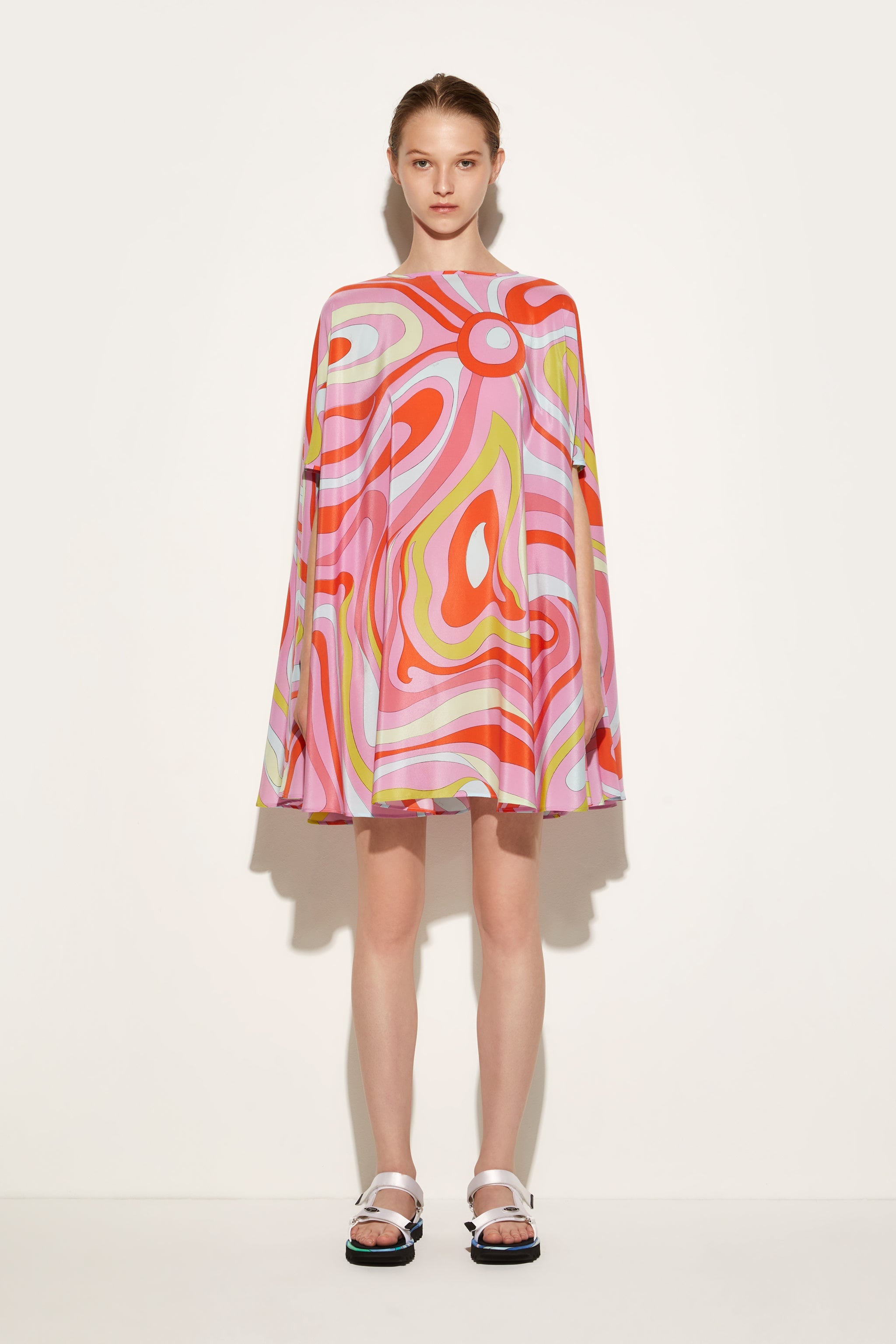 Pucci Gonna Sheer Sarong in Khaki Blue main image 0
