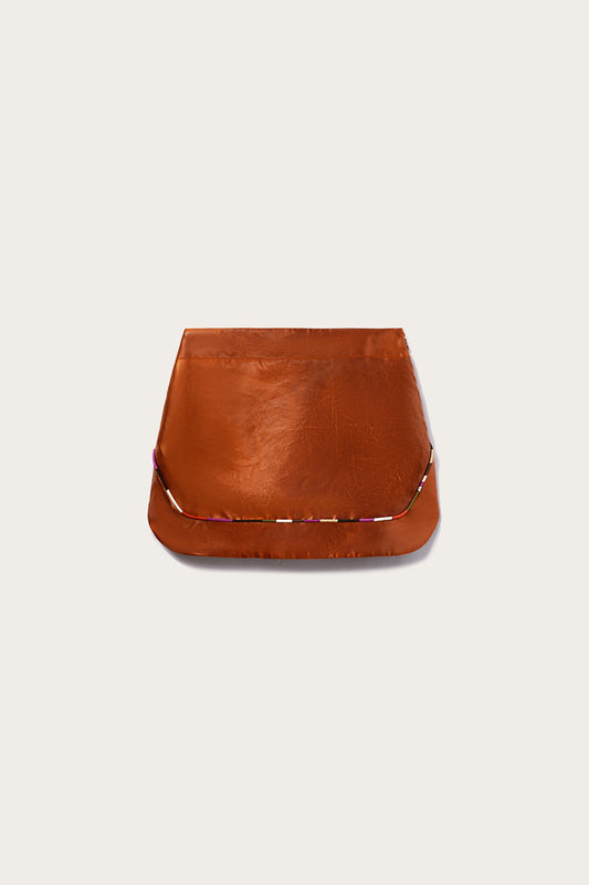 Leather-Effect Mini Skirt