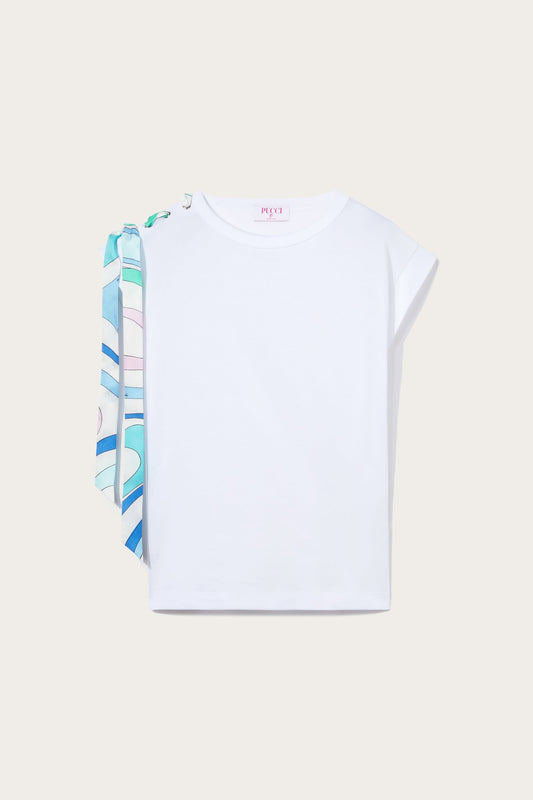 Marmo-Print Cotton T-Shirt