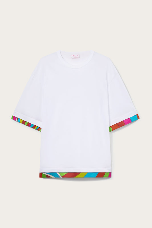 Iride-Print Cotton T-Shirt
