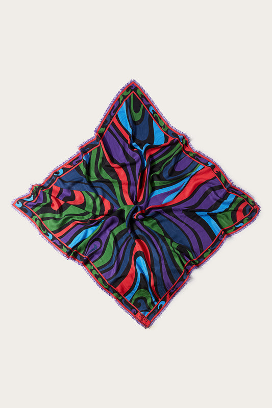 Marmo-Print Large Scarf View 1 - Pucci
