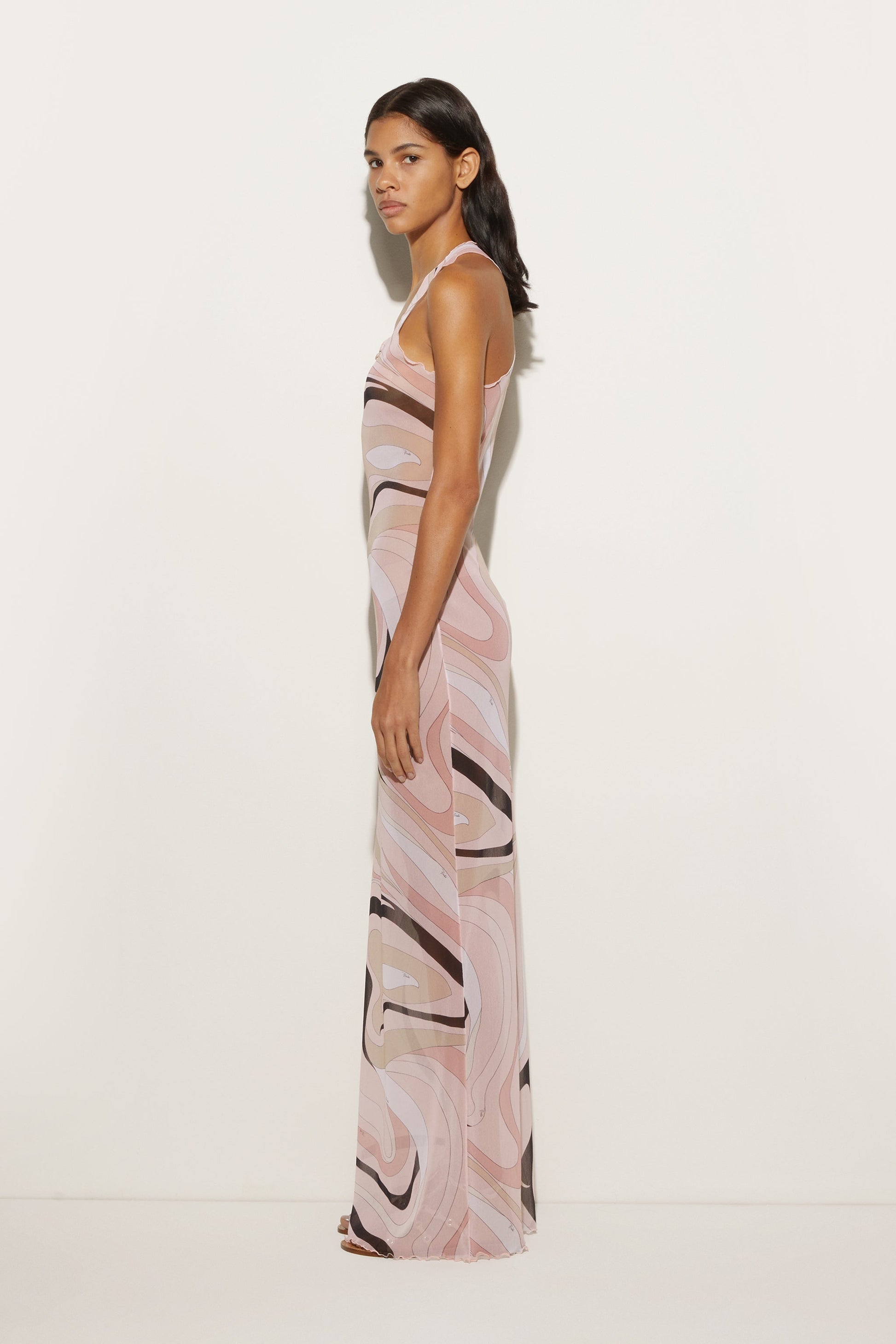 Marmo Print Tulle Dress PUCCI Online Store Marmo Print Tulle Dress PUCCI Online Store