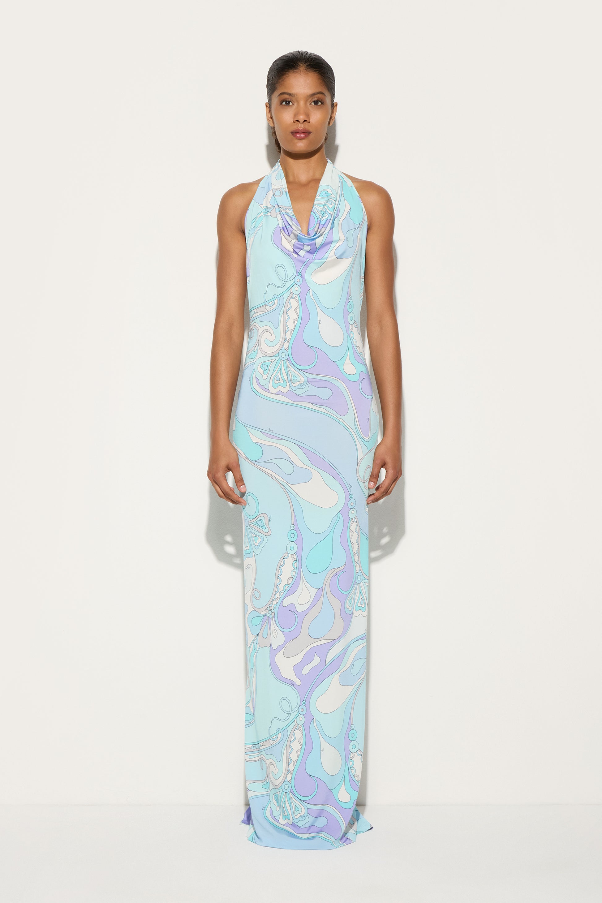 Orchidee Print Long Dress Orchidee Print Long Dress