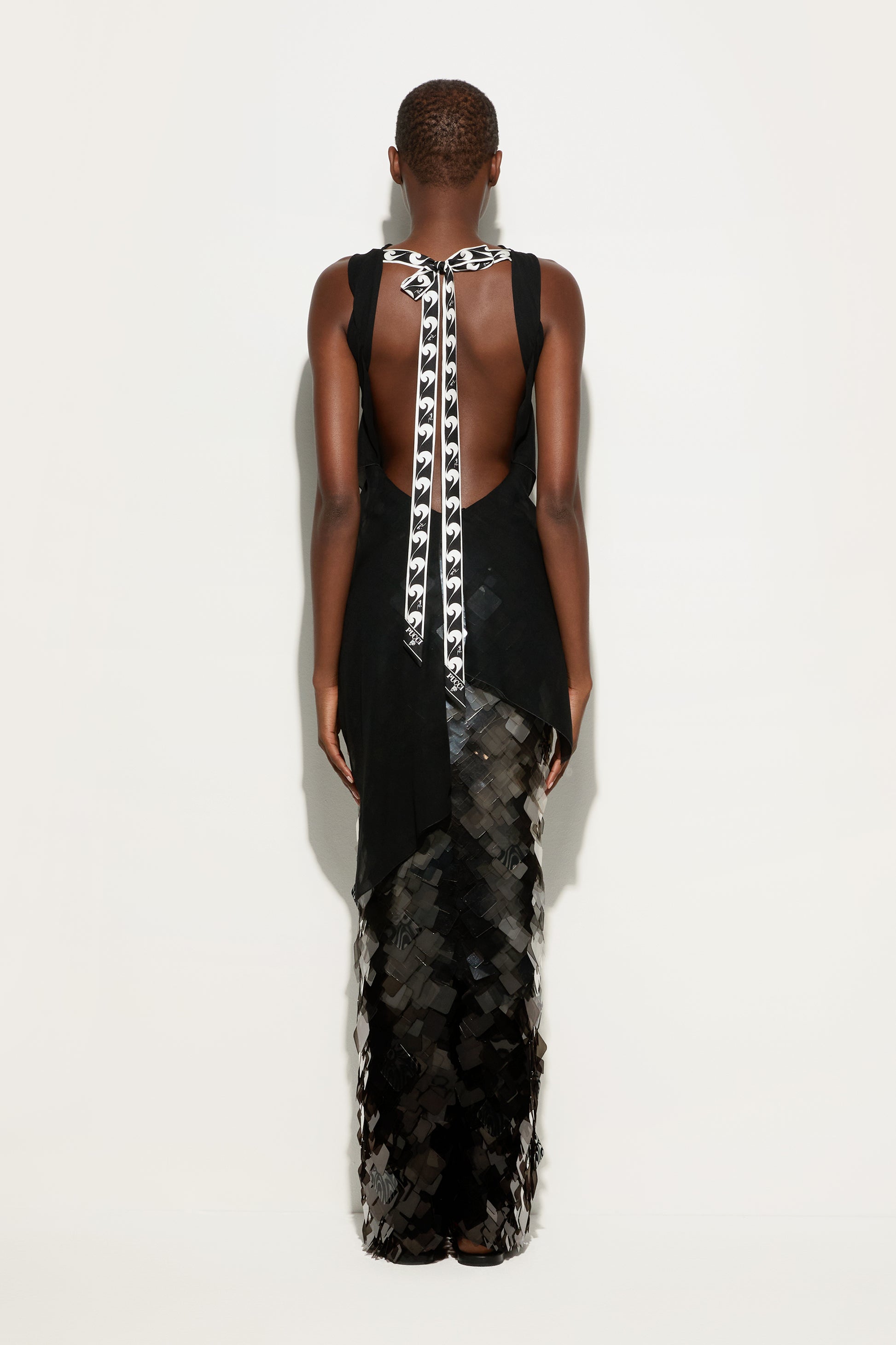 Silk Long Dress With Embroidery And Sequins PUCCI Online Store Silk Long Dress With Embroidery And Sequins PUCCI Online Store