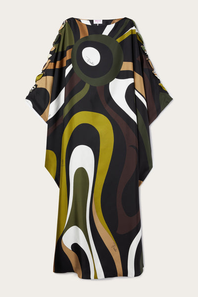 Marmo Print Silk Twill Kaftan – PUCCI Online Store