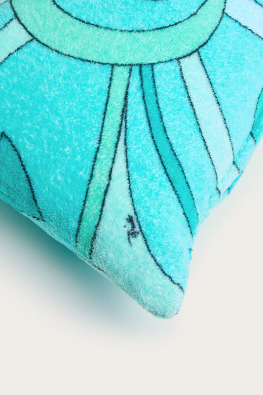 Marmo Print Bath Cushion