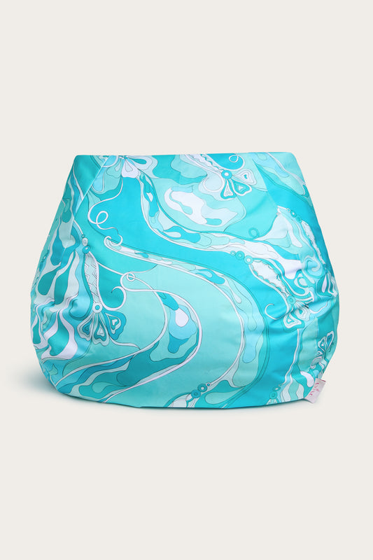 Orchidee Print Pouf