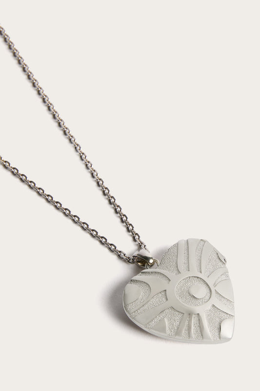 Heart Mirror Pendant Necklace