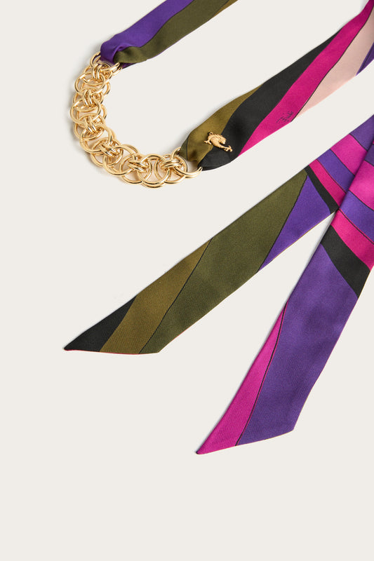 Iride Print Bandeau Necklace