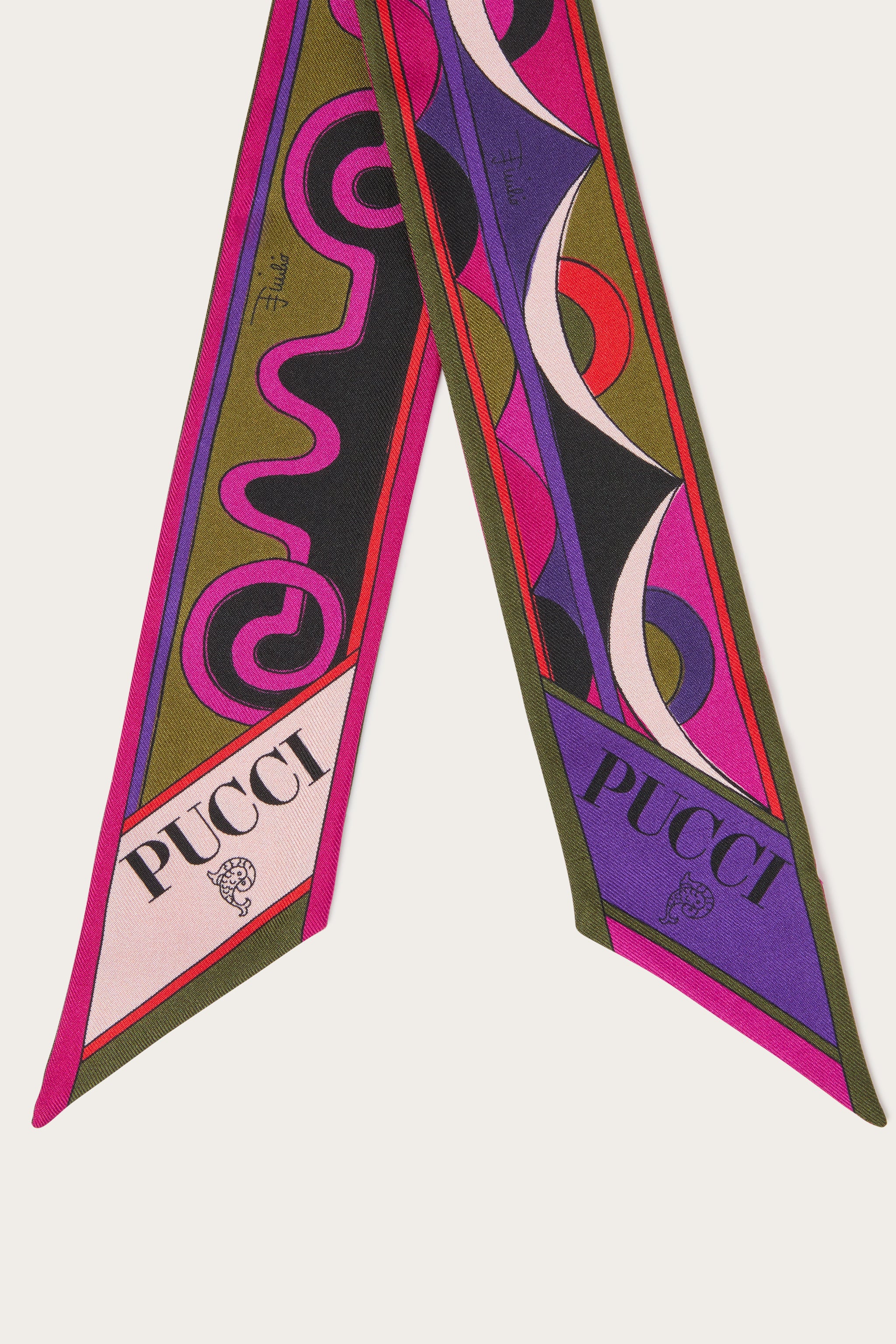 Astro and Rombi Print Silk Twill Scarf – PUCCI Online Store