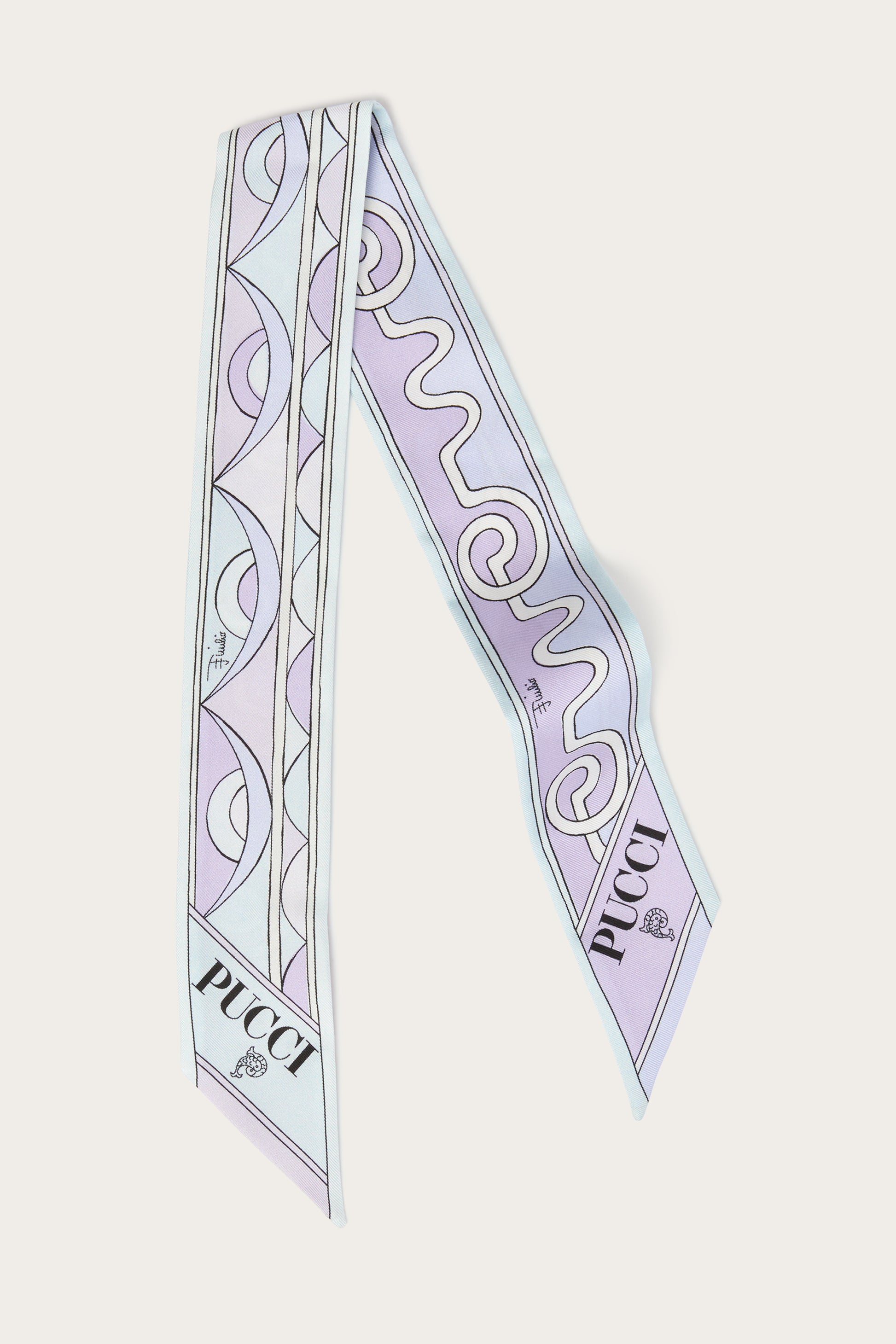 Astro and Rombi Print Silk Twill Scarf – PUCCI Online Store