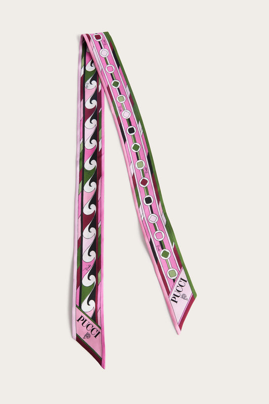 Foulard in Seta in Stampa Vivara e Boucl�