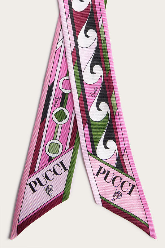 Foulard in Seta in Stampa Vivara e Boucl�