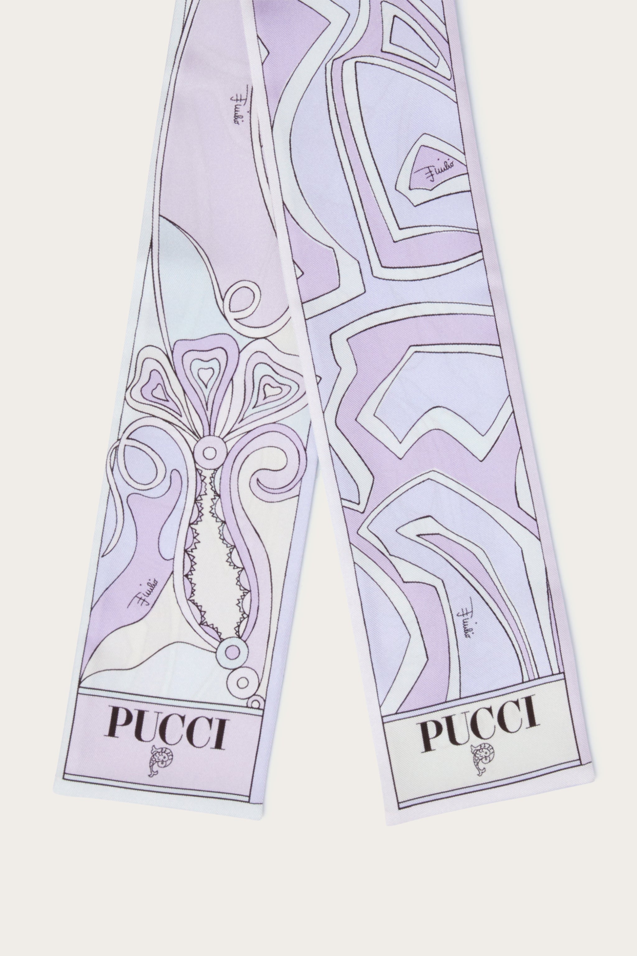 Labirinto and Orchidee Print Silk Twill Scarf – PUCCI